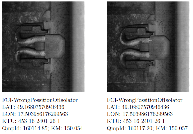 Track inspection display